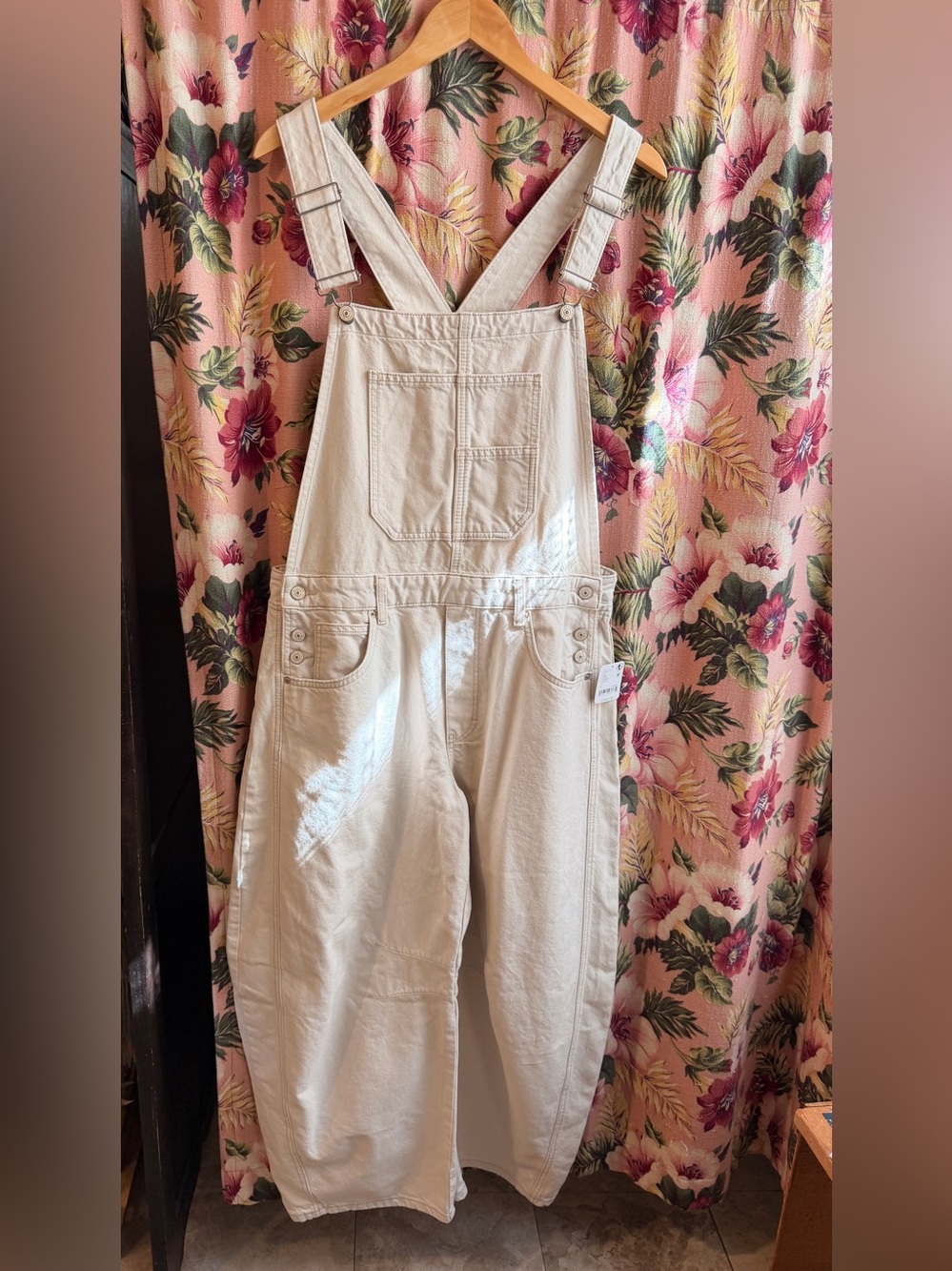 Free People good luck overalls in MILK.